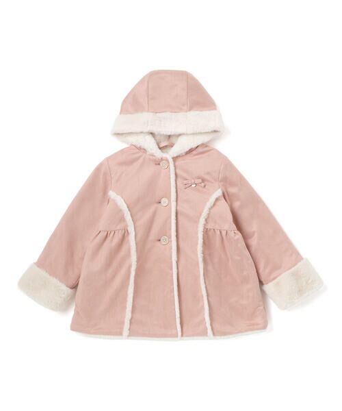 SLAP SLIP / スラップ スリップ その他アウター | リボン+チャームプリンセスラインムートンコート(90~130cm) | 詳細3