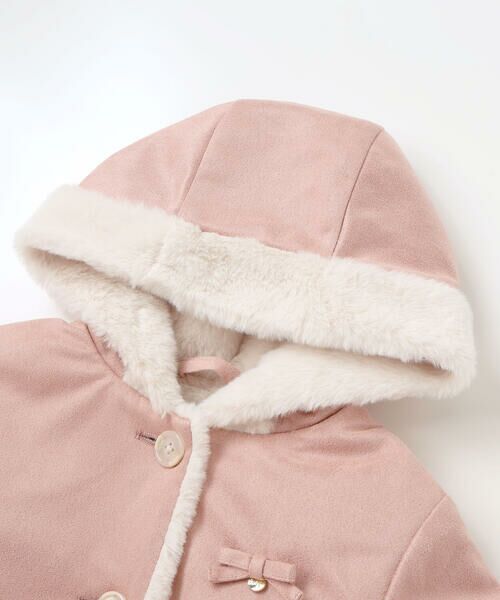 SLAP SLIP / スラップ スリップ その他アウター | リボン+チャームプリンセスラインムートンコート(90~130cm) | 詳細5