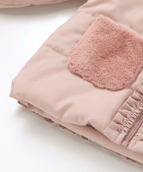 SLAP SLIP / スラップ スリップ ダウンジャケット・ベスト | ふわふわファーポケットフリルたっぷり中綿ロングコート(90〜130cm） | 詳細10