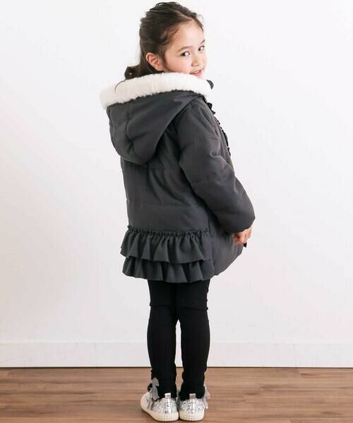 SLAP SLIP / スラップ スリップ ダウンジャケット・ベスト | ふわふわファーポケットフリルたっぷり中綿ロングコート(90〜130cm） | 詳細18