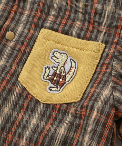 SLAP SLIP / スラップ スリップ ブルゾン | 【リバーシブル】ツンツン恐竜トサカフード付きチェックボアジャケット(80~130cm) | 詳細18