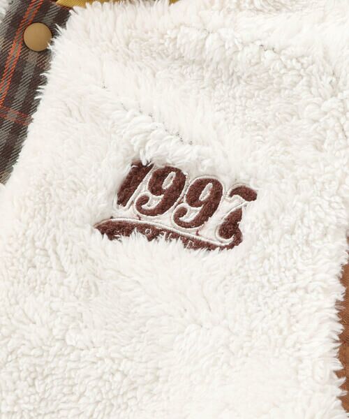 SLAP SLIP / スラップ スリップ ブルゾン | 【リバーシブル】ツンツン恐竜トサカフード付きチェックボアジャケット(80~130cm) | 詳細24