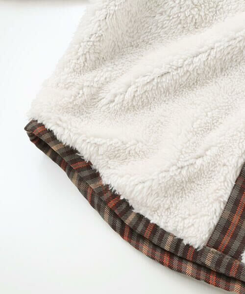 SLAP SLIP / スラップ スリップ ブルゾン | 【リバーシブル】ツンツン恐竜トサカフード付きチェックボアジャケット(80~130cm) | 詳細26