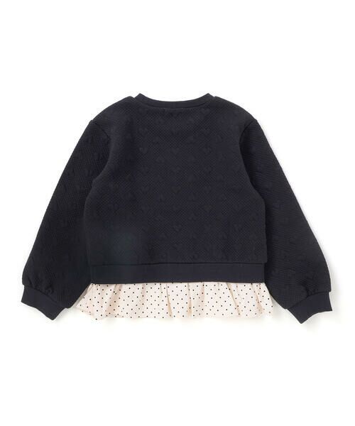 SLAP SLIP / スラップ スリップ スウェット | ハート柄コーデュロイ切り替えトレーナー(80~130cm) | 詳細7