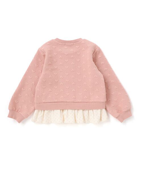 SLAP SLIP / スラップ スリップ スウェット | ハート柄コーデュロイ切り替えトレーナー(80~130cm) | 詳細10