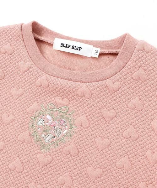 SLAP SLIP / スラップ スリップ スウェット | ハート柄コーデュロイ切り替えトレーナー(80~130cm) | 詳細11