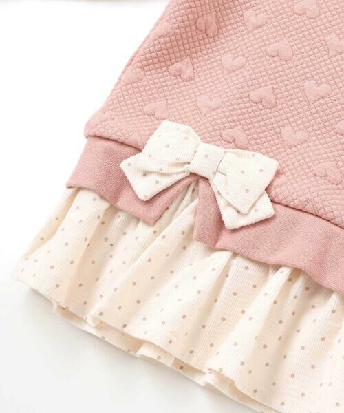 SLAP SLIP / スラップ スリップ スウェット | ハート柄コーデュロイ切り替えトレーナー(80~130cm) | 詳細14