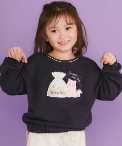 SLAP SLIP / スラップ スリップ スウェット | ネコクマイヌアニマルオーガンジーパッチモチーフトレーナー(80~130cm)