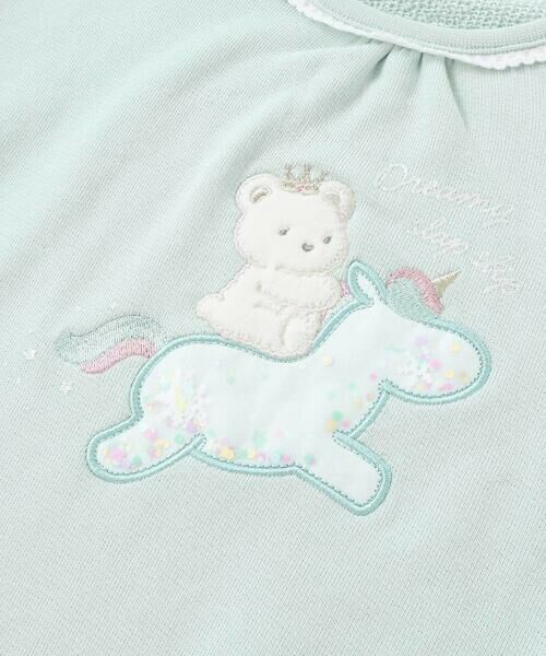 SLAP SLIP / スラップ スリップ スウェット | ネコクマイヌアニマルオーガンジーパッチモチーフトレーナー(80~130cm) | 詳細10