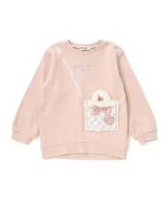 SLAP SLIP / スラップ スリップ スウェット | リボン付きファーポシェットパッチトレーナー(80~130cm)