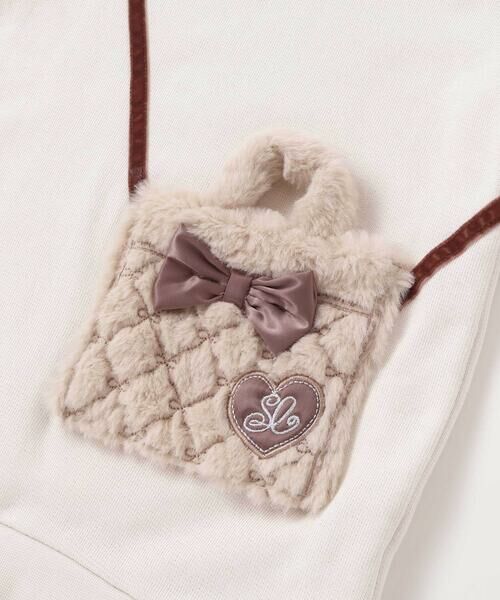 SLAP SLIP / スラップ スリップ スウェット | リボン付きファーポシェットパッチトレーナー(80~130cm) | 詳細6