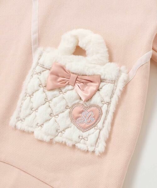 SLAP SLIP / スラップ スリップ スウェット | リボン付きファーポシェットパッチトレーナー(80~130cm) | 詳細11