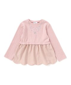 SLAP SLIP / スラップ スリップ スウェット | キラキラネックレスモチーフドッキングトレーナー(80~130cm)