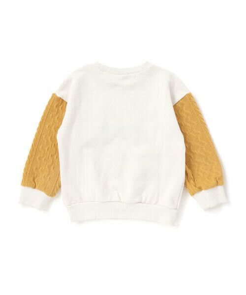 SLAP SLIP / スラップ スリップ スウェット | ガタゴト電車サガラ刺しゅう袖切り替えトレーナー(80~130cm) | 詳細4