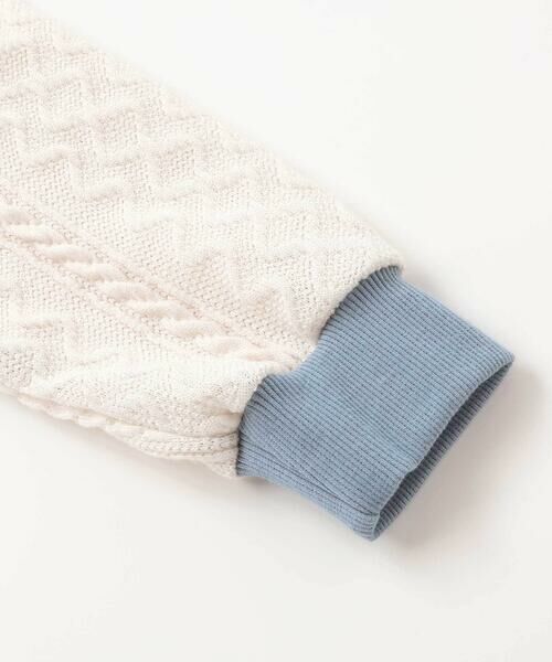 SLAP SLIP / スラップ スリップ スウェット | ガタゴト電車サガラ刺しゅう袖切り替えトレーナー(80~130cm) | 詳細10