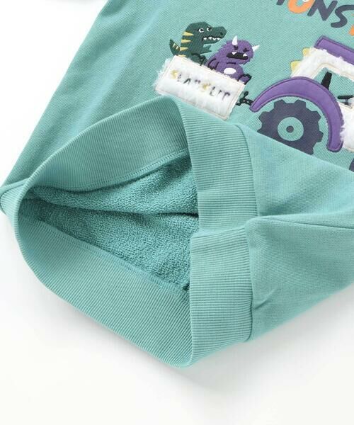 SLAP SLIP / スラップ スリップ スウェット | 無地ボーダーいろんな恐竜刺しゅうトレーナー(80~130cm) | 詳細9