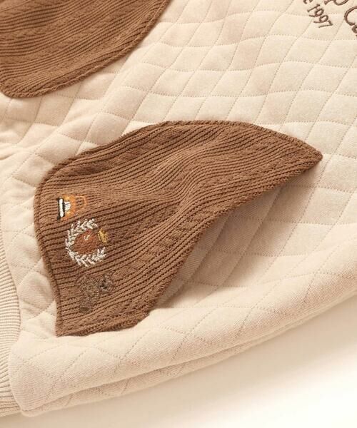 SLAP SLIP / スラップ スリップ スウェット | クマアニマル刺しゅうポケット付き長袖トレーナー(80~130cm) | 詳細12