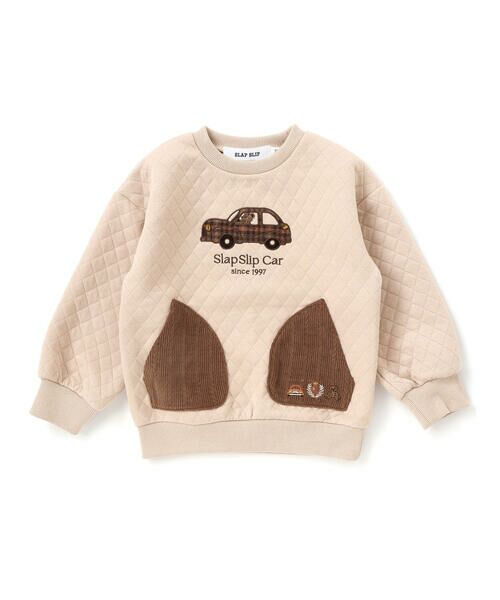 SLAP SLIP / スラップ スリップ スウェット | クマアニマル刺しゅうポケット付き長袖トレーナー(80~130cm) | 詳細6