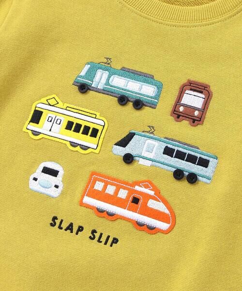 SLAP SLIP / スラップ スリップ スウェット | 電車がいっぱいワクワクトレーナー(80~130cm) | 詳細4