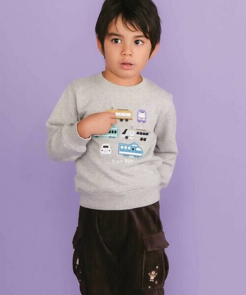 SLAP SLIP / スラップ スリップ スウェット | 電車がいっぱいワクワクトレーナー(80~130cm) | 詳細10