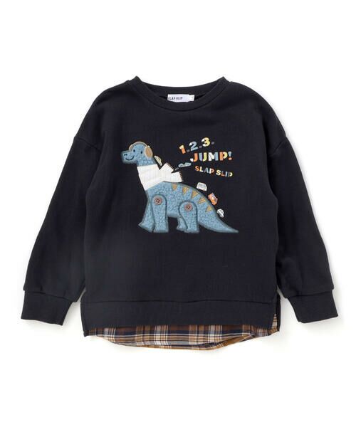 SLAP SLIP/Xbv Xbv ͂炭܋pb`hイ×`FbNؑփg[i[(80~130cm) ubN 110cm