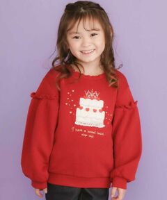 SLAP SLIP / スラップ スリップ スウェット | ケーキパフュームボトルモチーフキラキラパッチ刺しゅうトレーナー(80~130cm)