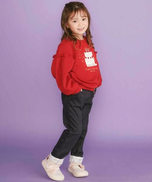 SLAP SLIP / スラップ スリップ スウェット | ケーキパフュームボトルモチーフキラキラパッチ刺しゅうトレーナー(80~130cm) | 詳細2