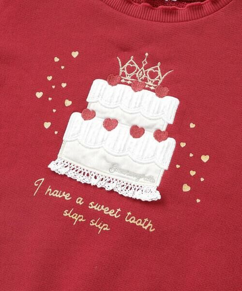 SLAP SLIP / スラップ スリップ スウェット | ケーキパフュームボトルモチーフキラキラパッチ刺しゅうトレーナー(80~130cm) | 詳細5