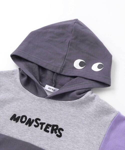 SLAP SLIP / スラップ スリップ スウェット | ぎょろぎょろモンスターかくれんぼトレーナー(80~130cm) | 詳細7