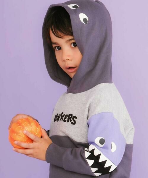SLAP SLIP / スラップ スリップ スウェット | ぎょろぎょろモンスターかくれんぼトレーナー(80~130cm) | 詳細2