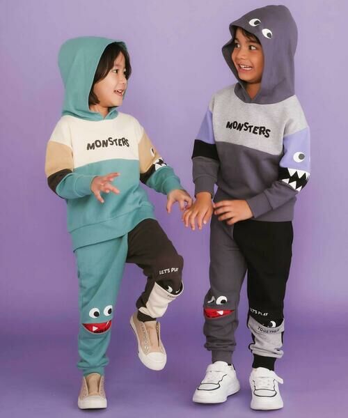 SLAP SLIP / スラップ スリップ スウェット | ぎょろぎょろモンスターかくれんぼトレーナー(80~130cm) | 詳細4