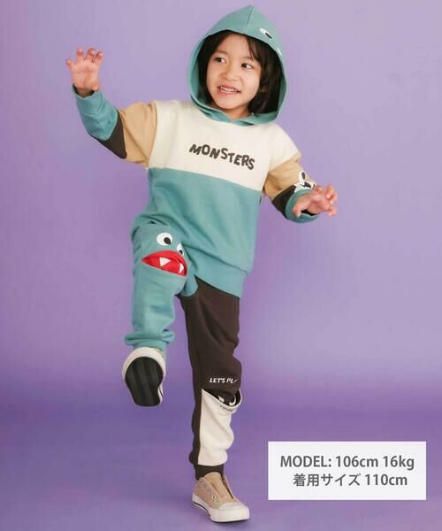 SLAP SLIP / スラップ スリップ スウェット | ぎょろぎょろモンスターかくれんぼトレーナー(80~130cm) | 詳細14