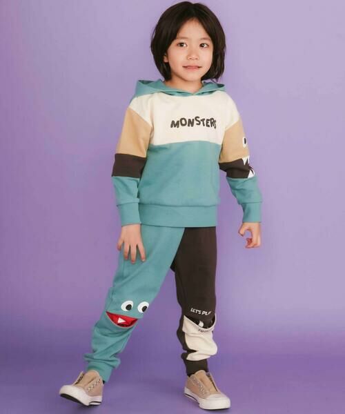 SLAP SLIP / スラップ スリップ スウェット | ぎょろぎょろモンスターかくれんぼトレーナー(80~130cm) | 詳細15