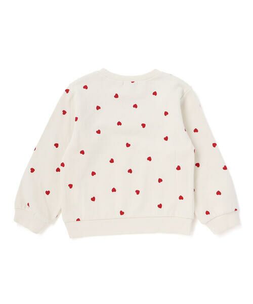 SLAP SLIP / スラップ スリップ スウェット | ハート総柄フリル付きガーリートレーナー(80~130cm) | 詳細2