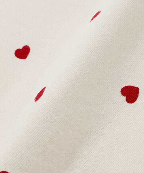 SLAP SLIP / スラップ スリップ スウェット | ハート総柄フリル付きガーリートレーナー(80~130cm) | 詳細7