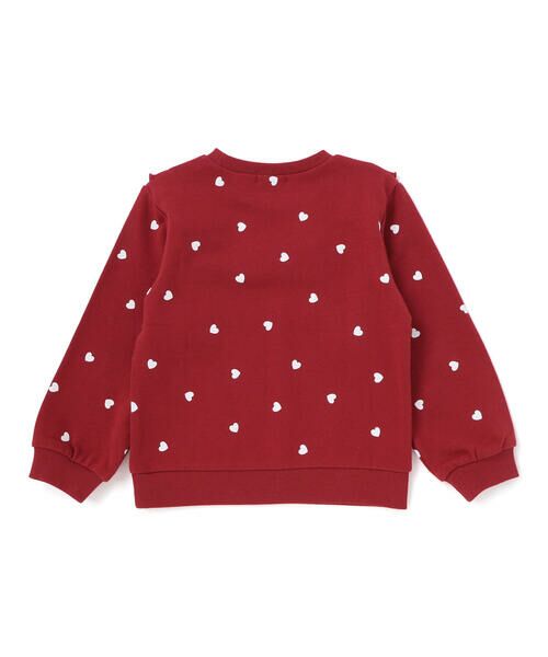 SLAP SLIP / スラップ スリップ スウェット | ハート総柄フリル付きガーリートレーナー(80~130cm) | 詳細10