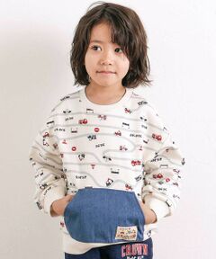 SLAP SLIP / スラップ スリップ スウェット | デニムカンガルーポケット付きトレーナー(80~130cm)