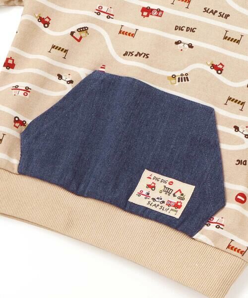 SLAP SLIP / スラップ スリップ スウェット | デニムカンガルーポケット付きトレーナー(80~130cm) | 詳細8