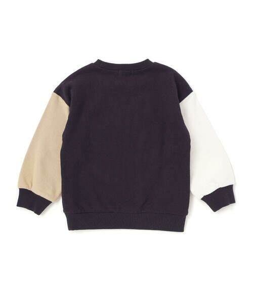 SLAP SLIP / スラップ スリップ スウェット | 袖配色恐竜ごちそうモチーフトレーナー(80~130cm) | 詳細1