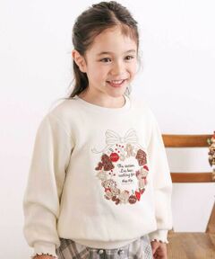 SLAP SLIP / スラップ スリップ スウェット | 【裏起毛】アニマルいろんなクマサガラ刺しゅうトレーナー(80~130cm)