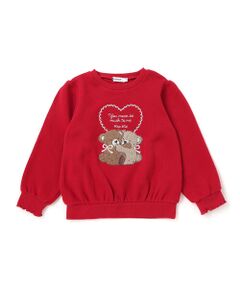 SLAP SLIP / スラップ スリップ スウェット | 【裏起毛】アニマルいろんなクマサガラ刺しゅうトレーナー(80~130cm)