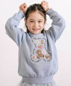 SLAP SLIP / スラップ スリップ スウェット | 【裏起毛】アニマルいろんなクマサガラ刺しゅうトレーナー(80~130cm)