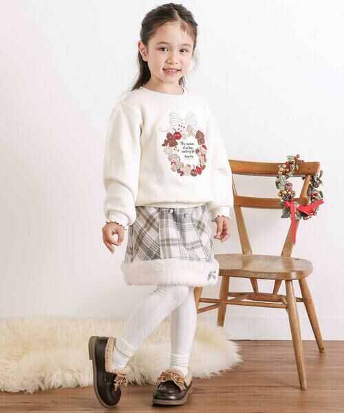 SLAP SLIP / スラップ スリップ スウェット | 【裏起毛】アニマルいろんなクマサガラ刺しゅうトレーナー(80~130cm) | 詳細1