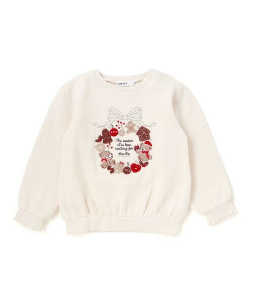 SLAP SLIP / スラップ スリップ スウェット | 【裏起毛】アニマルいろんなクマサガラ刺しゅうトレーナー(80~130cm) | 詳細3