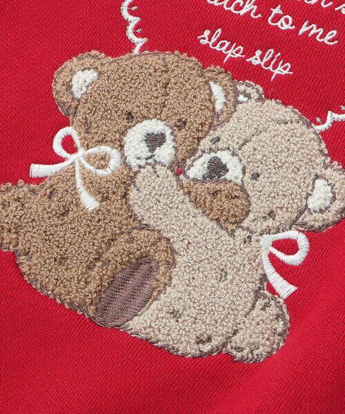 SLAP SLIP / スラップ スリップ スウェット | 【裏起毛】アニマルいろんなクマサガラ刺しゅうトレーナー(80~130cm) | 詳細10