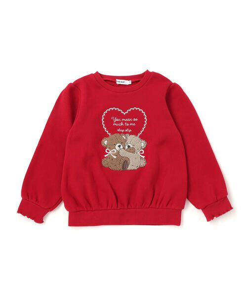 SLAP SLIP / スラップ スリップ スウェット | 【裏起毛】アニマルいろんなクマサガラ刺しゅうトレーナー(80~130cm) | 詳細6