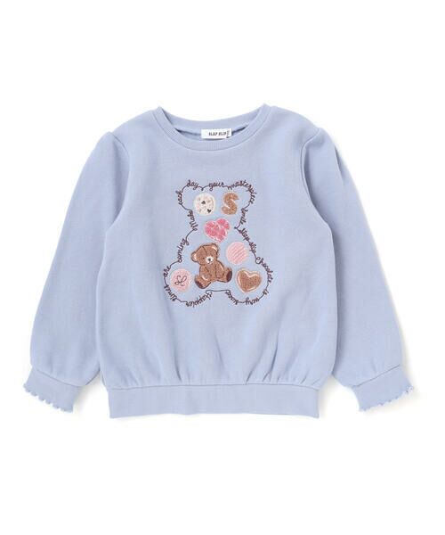 SLAP SLIP / スラップ スリップ スウェット | 【裏起毛】アニマルいろんなクマサガラ刺しゅうトレーナー(80~130cm) | 詳細17