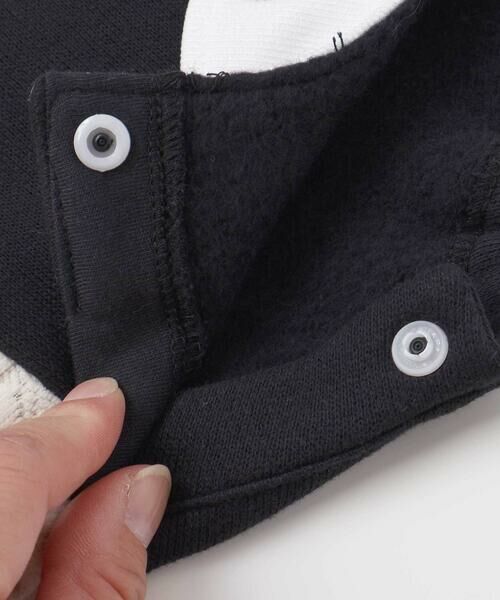 SLAP SLIP / スラップ スリップ スウェット | 【裏起毛】ハートチェリーイチゴ刺しゅう襟付き袖切り替え裾スカラップトレーナー(80~130cm) | 詳細4