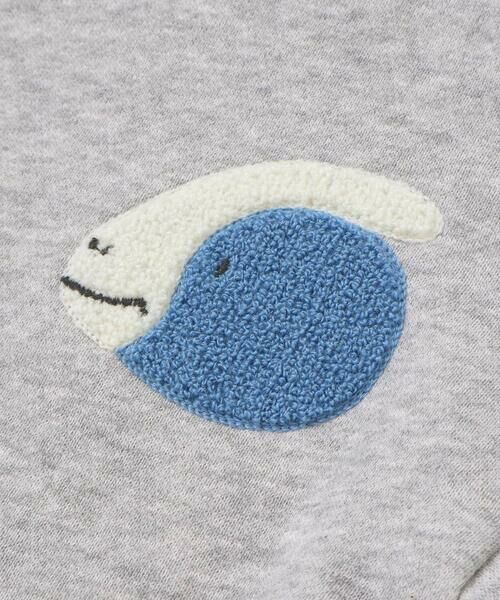 SLAP SLIP / スラップ スリップ スウェット | 【裏起毛】はたらくくるまイヌ恐竜サガラ刺しゅうトレーナー(80~130cm) | 詳細14