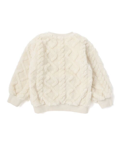 SLAP SLIP / スラップ スリップ スウェット | 【お揃い】フラップポケット付きケーブルボアトレーナー(80~130cm) | 詳細5